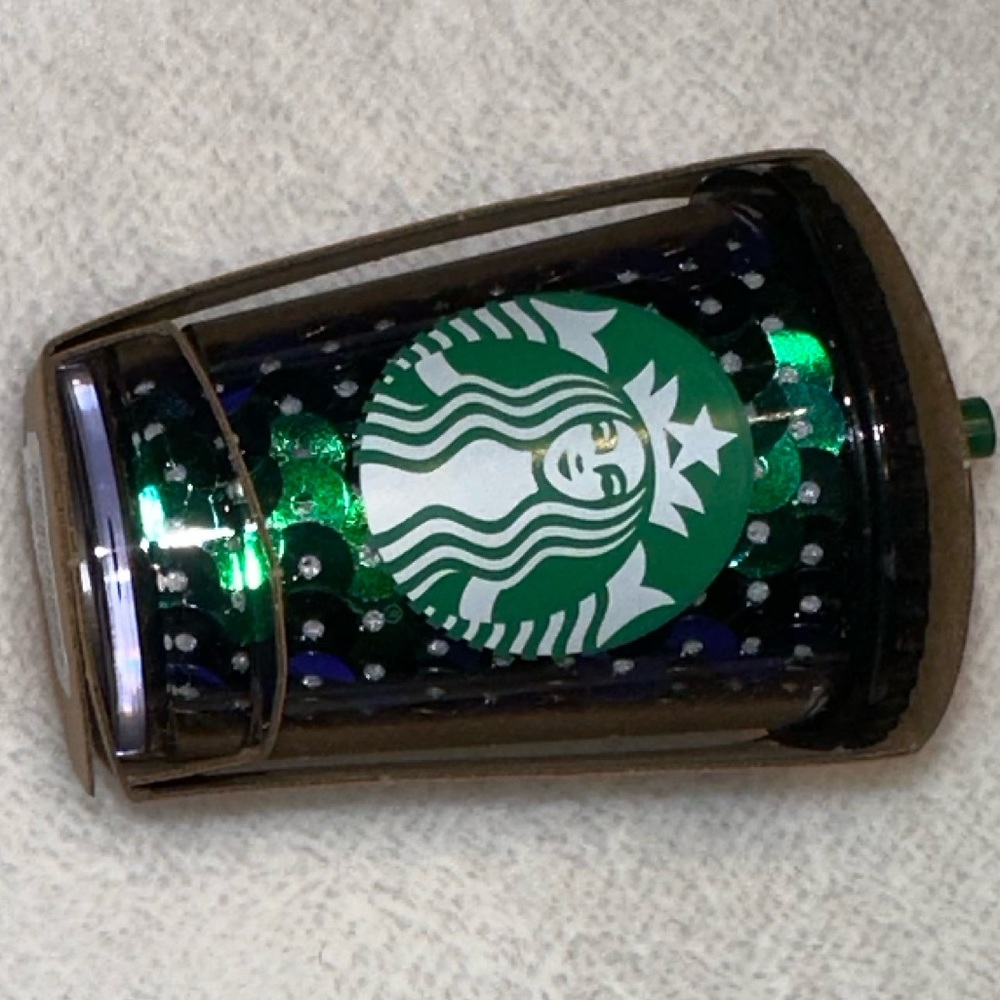 Starbucks  Sequin ornament/ key chain - NWT